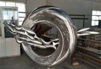 商場(chǎng)麥穗魚(yú)雕塑廠家 中式室內(nèi)小品 酒店拉絲麥穗魚(yú)雕塑