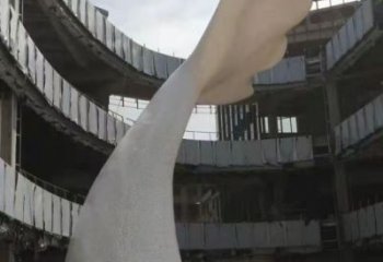 商業街魚尾雕塑廠家 大型廣場擺件 步行街異形魚尾雕塑