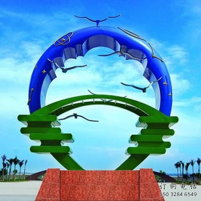 商業街飛燕雕塑廠家 大型戶外擺件 步行街異形飛燕雕塑