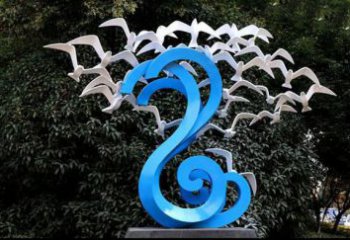 商場飛燕雕塑廠家 中式戶外小品 酒店拉絲飛燕雕塑