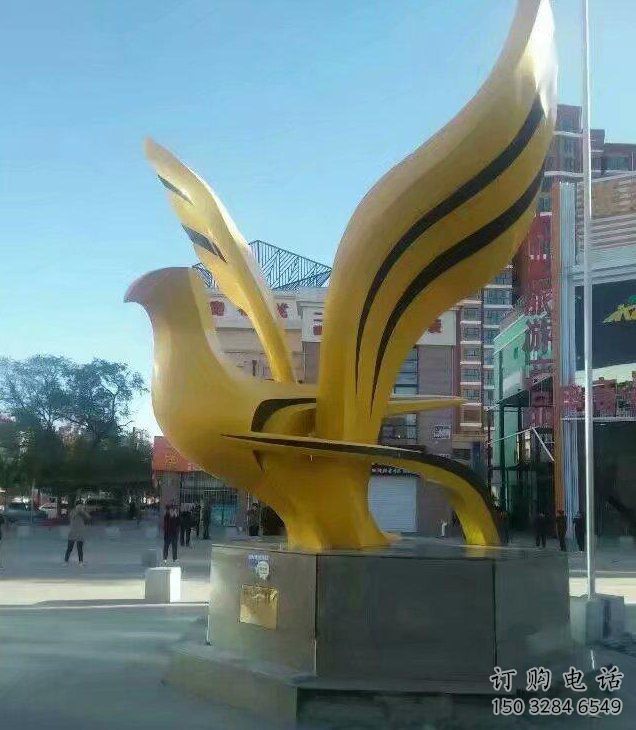 噴漆飛鴿雕塑廠家 大型商業(yè)街?jǐn)[件 步行街異形飛鴿雕塑