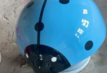 彩繪瓢蟲雕塑廠家 現代抽象擺件 商場切面瓢蟲雕塑