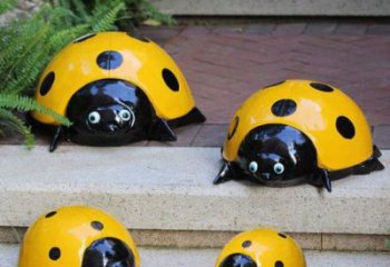 公園瓢蟲雕塑廠家 中式烤漆小品 風景區仿古瓢蟲雕塑