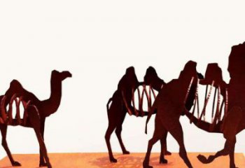 剪紙駱駝雕塑廠家 創(chuàng)意戶外擺件 風(fēng)景區(qū)仿古駱駝雕塑