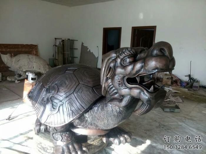 街道烏龜雕塑廠家 創意村口小品 酒店拉絲烏龜雕塑