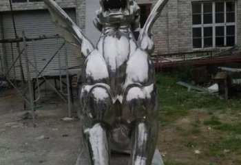 賓館麒麟雕塑廠家 歐式仿真小品 戶外鏡面麒麟雕塑