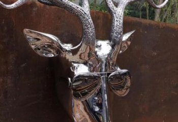 幼兒園鹿角雕塑廠家 卡通鏡面小品 室內異形鹿角雕塑