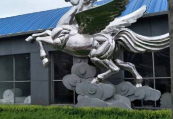 游樂場奔馬雕塑廠家 現(xiàn)代賓館擺件 住宅小區(qū)鏡面奔馬雕塑