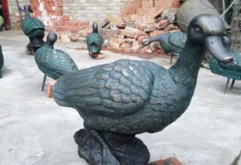 仿古鴨子雕塑廠家 戶外公園小品 廣場(chǎng)彩繪鴨子雕塑