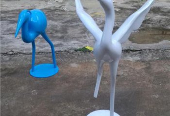 公園雀鳥雕塑廠家 中式烤漆小品 風景區仿真雀鳥雕塑