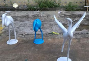 戶外雀鳥雕塑廠家 現代戶外小品 酒店烤漆雀鳥雕塑