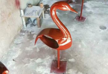 園林雀鳥雕塑廠家 大型烤漆擺件 街道仿古雀鳥雕塑