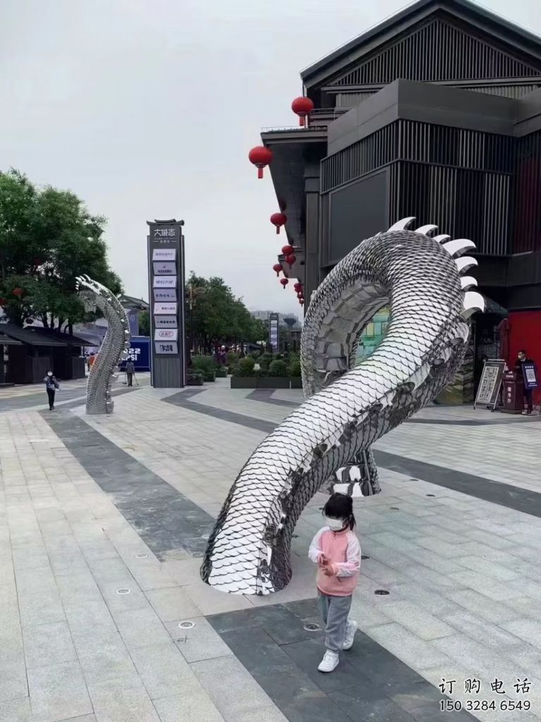 廣場水龍雕塑廠家 大型戶外擺件 街道仿古水龍雕塑
