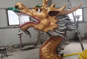 庭院水龍雕塑廠家 歐式仿真擺件 戶外噴漆水龍雕塑