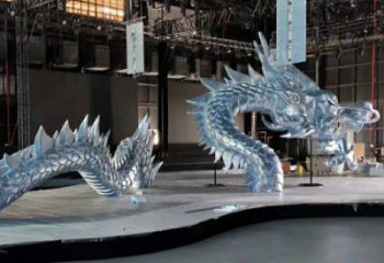 風(fēng)景區(qū)水龍雕塑廠家 中式戶外擺件 大型不銹鋼水龍雕塑