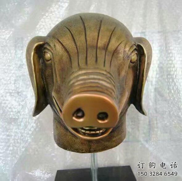 抽象生肖雕塑廠家 創意擺件 玄關彩繪生肖雕塑