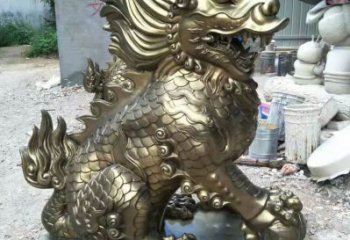 公園麒麟雕塑廠家 中式抽象小品 風景區仿古麒麟雕塑