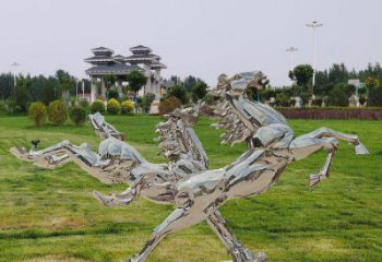 草地飛馬雕塑廠家 公園異形小品 戶外異形飛馬雕塑