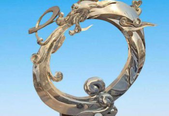 抽象龍雕塑廠家 創(chuàng)意村口擺件 大型歐式龍雕塑