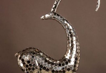 游樂場羊雕塑廠家 現代擺件 不銹鋼羊雕塑