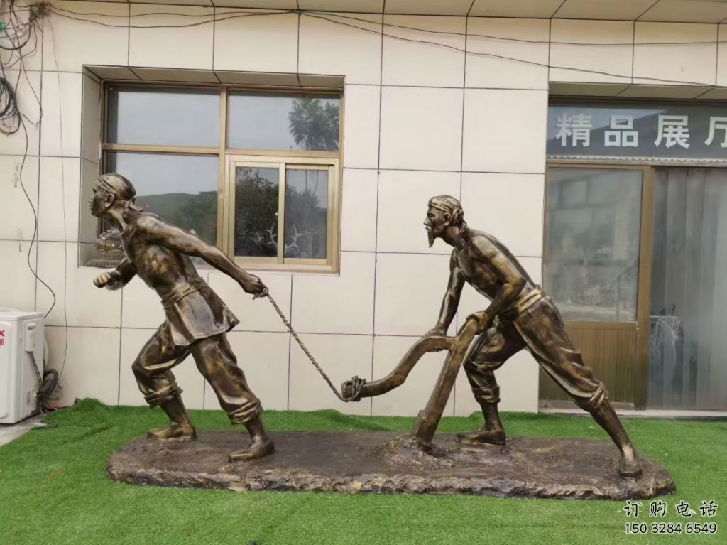 戶外耕牛雕塑廠家 街頭小品 廣場公園耕牛雕塑