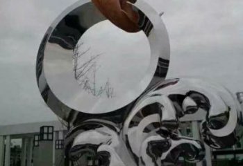 風景區魚跨環雕塑廠家 中式室內擺件 現代創意魚跨環雕塑