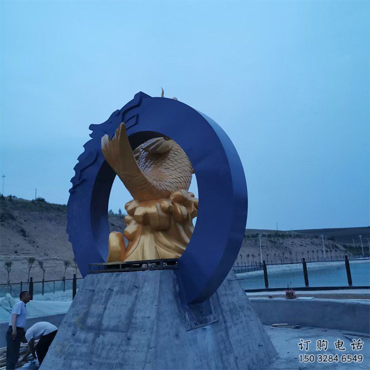 戶外鯉魚(yú)跳龍門雕塑廠家 公園廣場(chǎng)歐式小品 