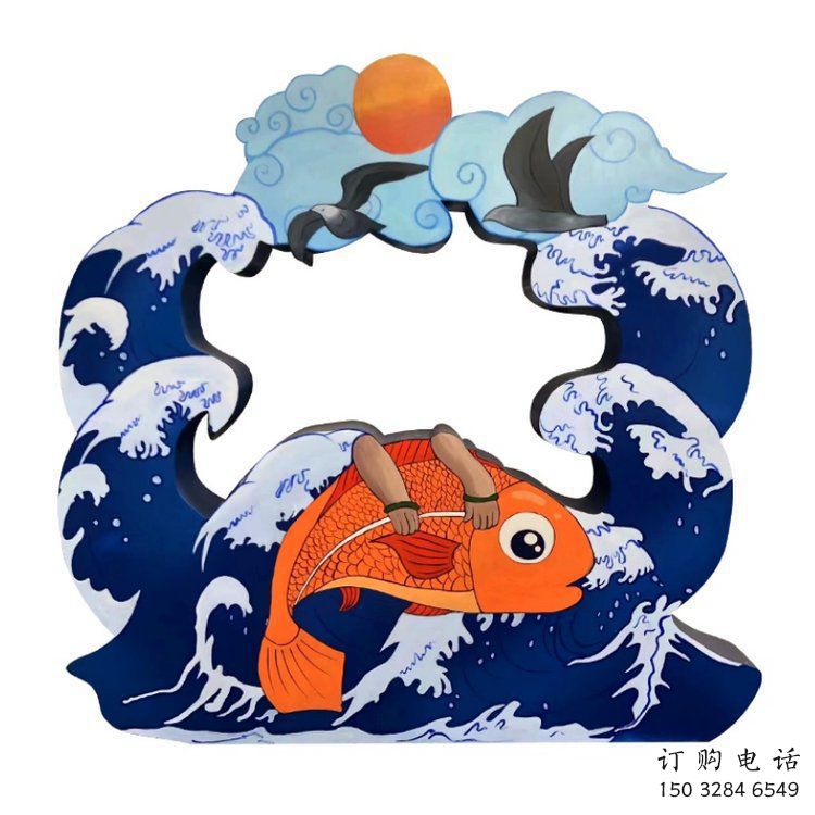 商場魚躍龍門雕塑廠家 中式戶外創意小品 