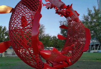 游樂場鯉魚跳龍門雕塑廠家 大型海洋擺件 