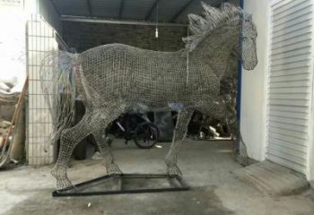 庭院花片馬雕塑廠(chǎng)家 歐式仿真擺件 戶(hù)外噴漆花片馬雕塑