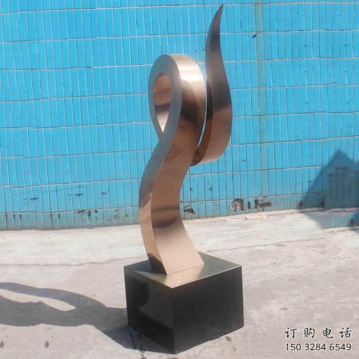 異形鳳鳥雕塑廠家 戶外抽象擺件 酒店拉絲鳳鳥雕塑