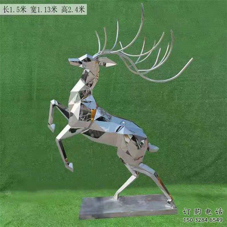商業街小鹿雕塑廠家 大型公園擺件 步行街異形小鹿雕塑