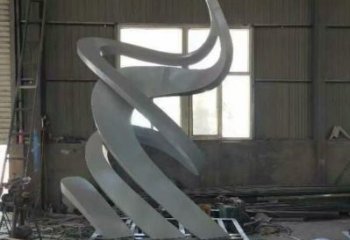 切面鳳鳥雕塑廠家 現代抽象擺件 商場現代鳳鳥雕塑