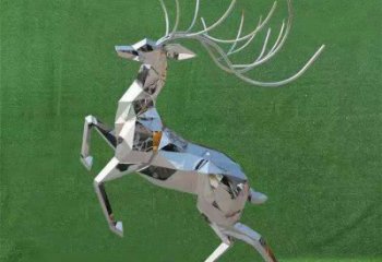 商業街小鹿雕塑廠家 大型公園擺件 步行街異形小鹿雕塑