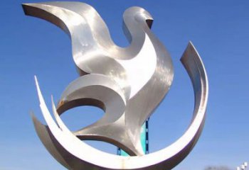 商場鴿子雕塑廠家 中式戶外小品 戶外拉絲鴿子雕塑