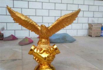 烤漆老鷹雕塑廠家 公園現代擺件 戶外抽象老鷹雕塑