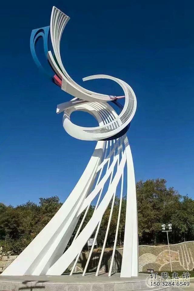 噴漆海鷗雕塑廠家 公園廣場小品 草地切面海鷗雕塑