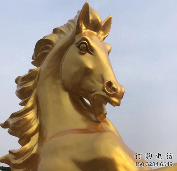 仿真駿馬雕塑廠家 房地產異形小品 戶外異形駿馬雕塑