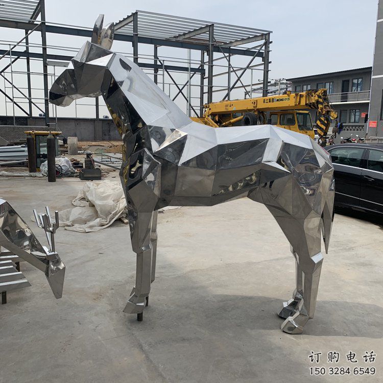 抽象駿馬雕塑廠家 創意歐式擺件 玄關戶外駿馬雕塑