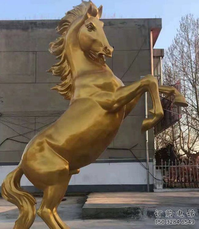 仿真駿馬雕塑廠家 大型烤漆擺件 公園噴漆駿馬雕塑