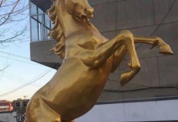 別墅區駿馬雕塑廠家 戶外噴漆小品 大型創意駿馬雕塑