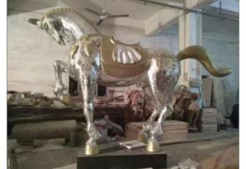 庭院駿馬雕塑廠家 歐式仿真擺件 戶外噴漆駿馬雕塑