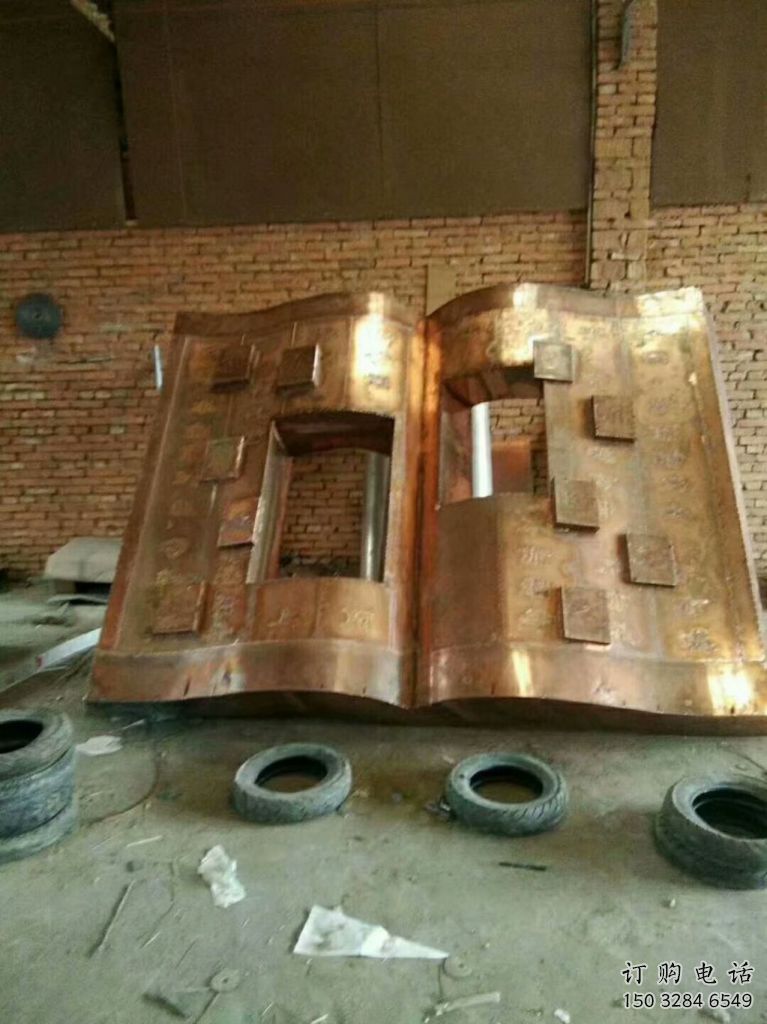 烤漆書雕塑廠家 大型鑄造小品 博物館書雕塑