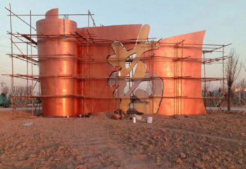 噴漆書籍雕塑廠家 中式創意小品 校園書籍雕塑