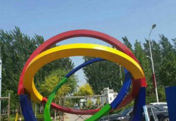 鏤空圓球雕塑廠家 現代園林小品 住宅小區不銹鋼圓球雕塑