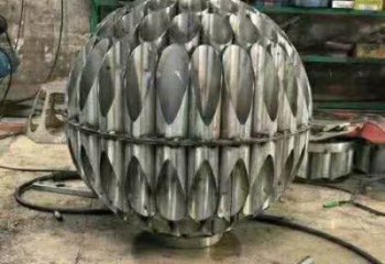 鋼管球體雕塑廠家 異形烤漆小品 戶外不銹鋼球體雕塑