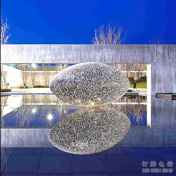 幾何球體雕塑廠家 發光公園小品 大門口不銹鋼球體雕塑