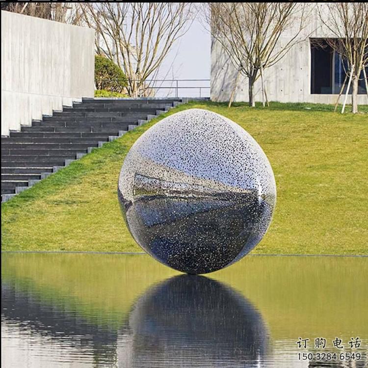 幾何球狀雕塑廠家 抽象公園小品 大門(mén)口不銹鋼球狀雕塑