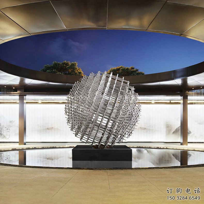 歐式球狀雕塑廠家 抽象希望擺件 體育場不銹鋼球狀雕塑