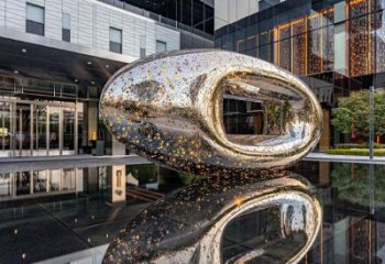 異形球體雕塑廠家 現代公園小品 房地產不銹鋼球體雕塑